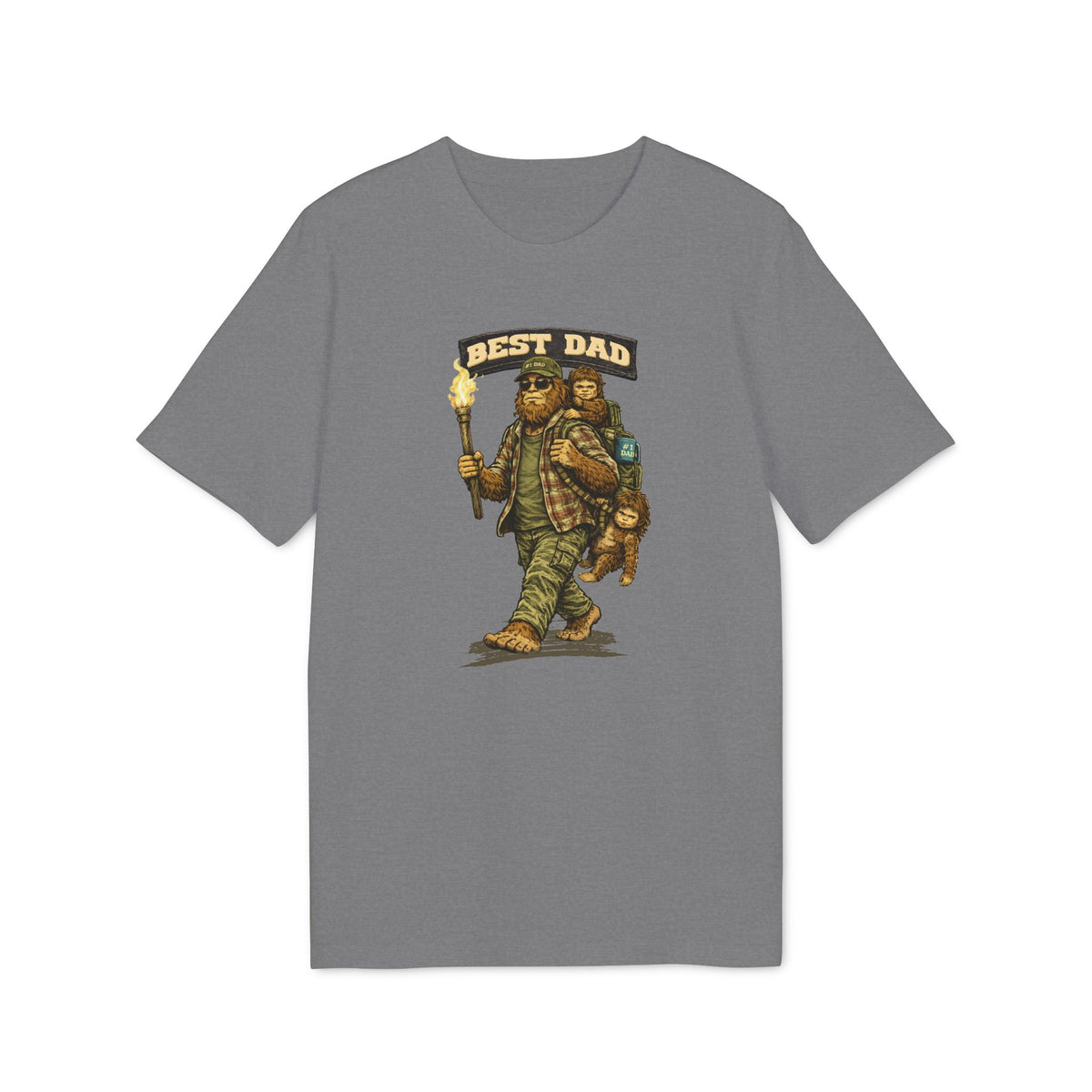 Best Dad - T-Shirt für Herren mit Bigfoot-Motiv