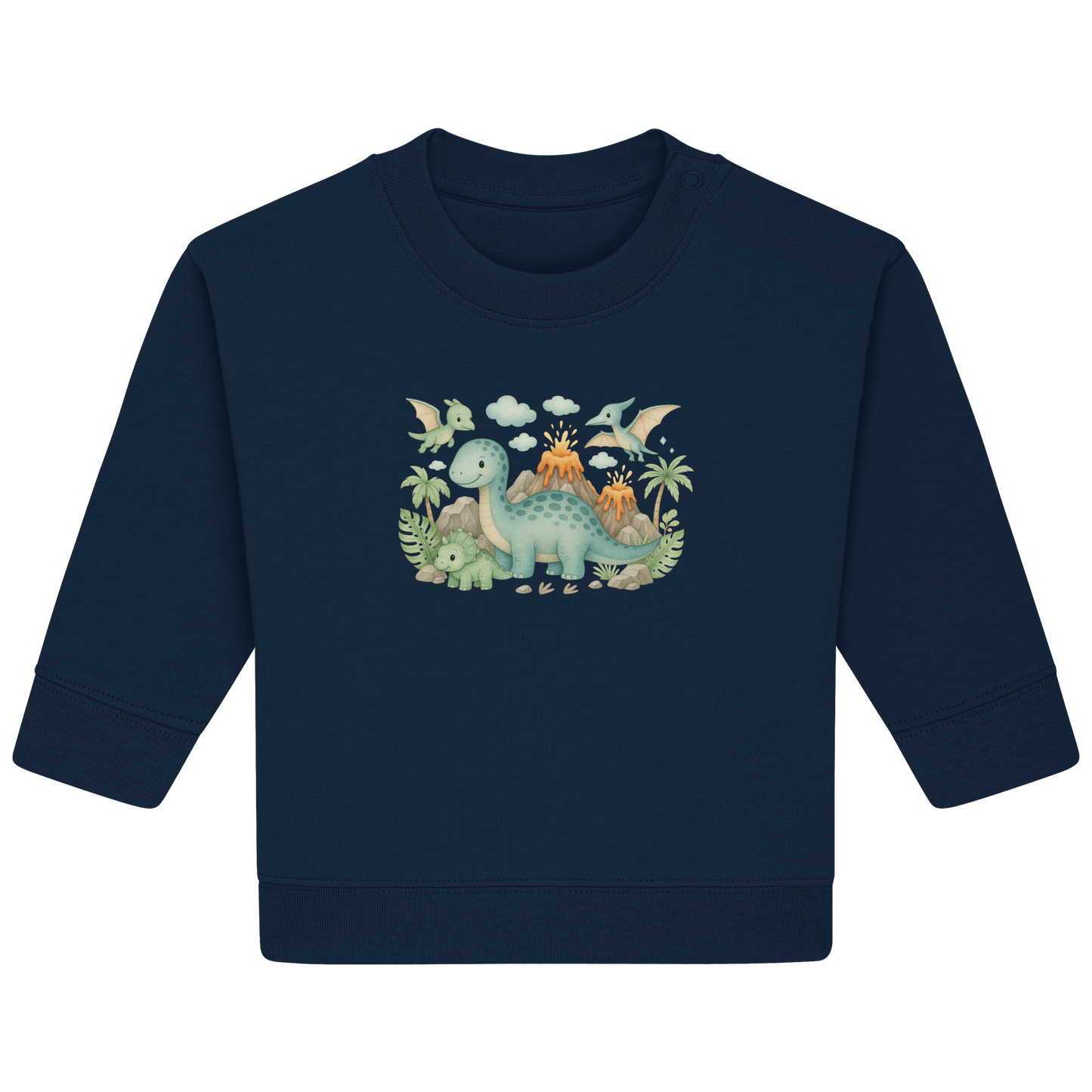 Dinosaurier für Babys, Jungs und Mädchen - Baby Organic Sweatshirt