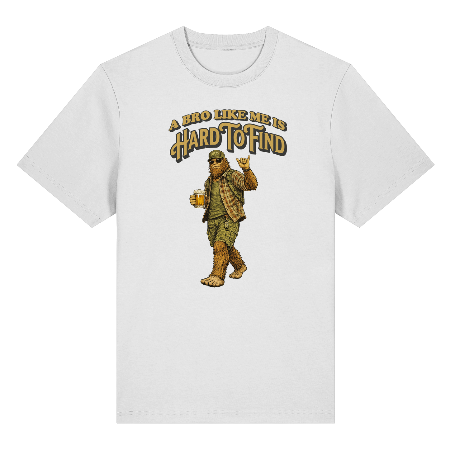 „A Bro Like Me Is Hard To Find“ Lustiges Sasquatch Bigfoot T-Shirt für Chef, Retro Vintage Geschenkidee für Chefs, Naturliebhaber Kopie - Organic Heavy T-Shirt