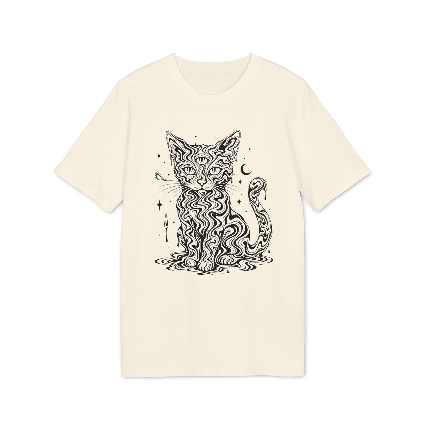 Mystische Katze - T-Shirt aus 100% Baumwolle