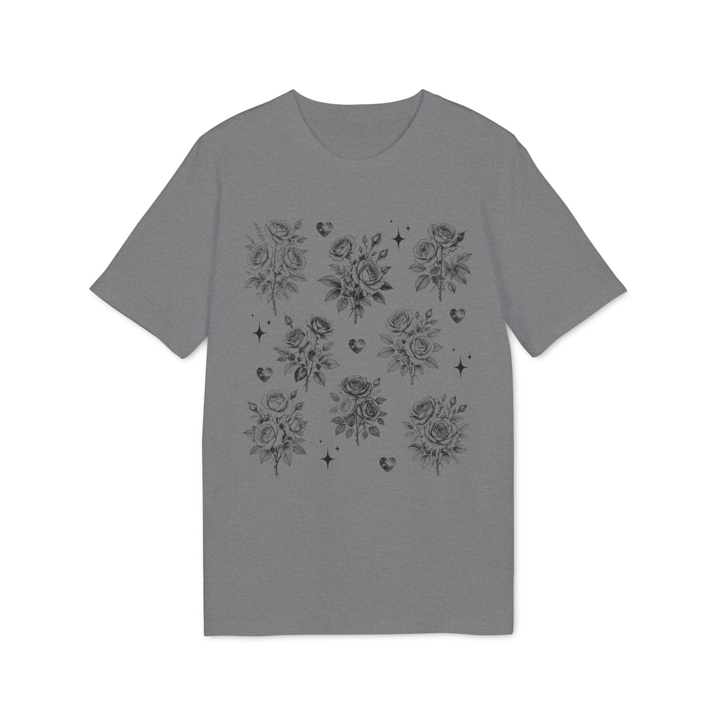 Vintage Rosen T-Shirt aus Bio Baumwolle