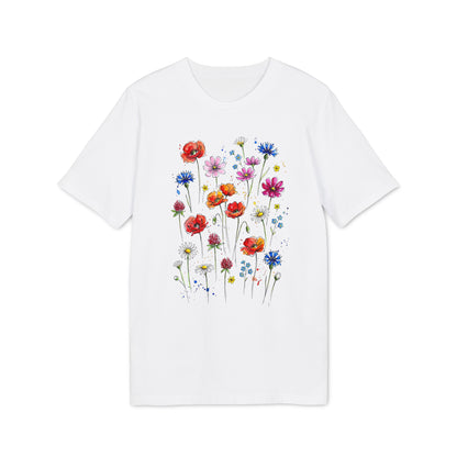 Blumen T-Shirt Damen aus Bio-Baumwolle