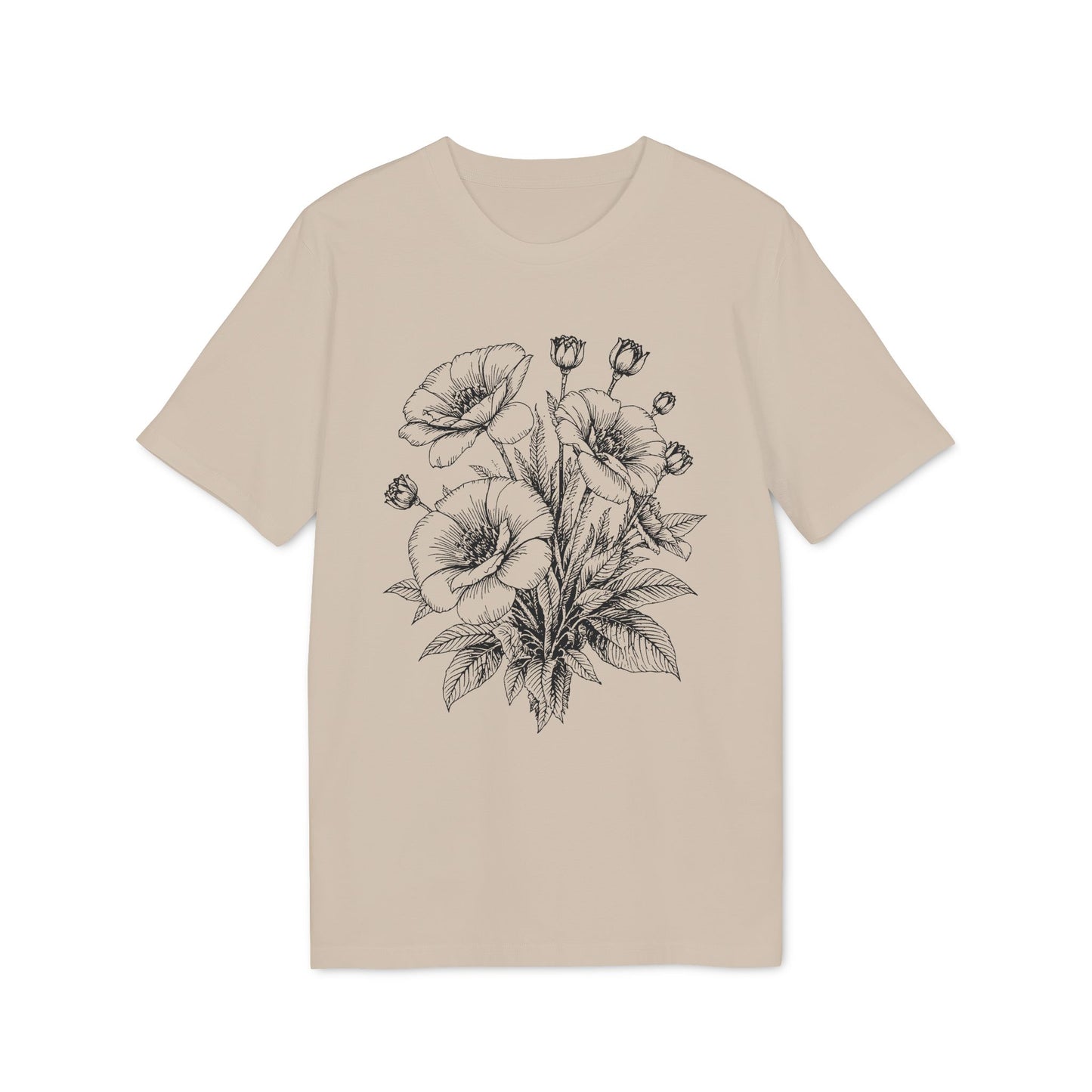 Mohnblumen T-Shirt Damen Bio Baumwolle nachhaltig