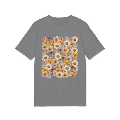 Nachhaltiges T-Shirt Damen mit gepresstem Wildblumen-Motiv