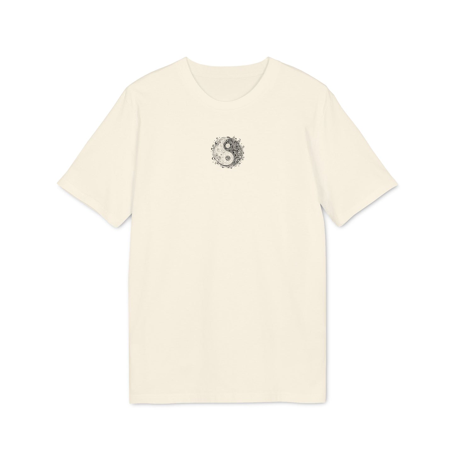 Kleines Yin-Yang-Symbol in psychedelischem Stil
