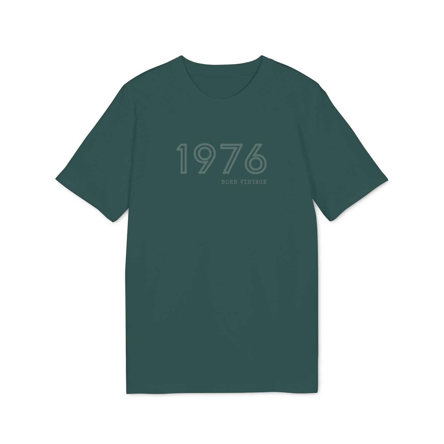 1976 Born Vintage Shirt Damen & Herren, Bio-Baumwolle