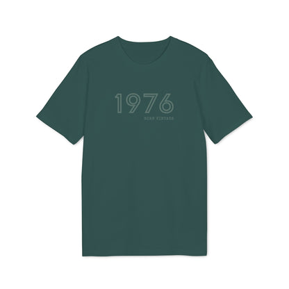 1976 Born Vintage Shirt Damen & Herren, Bio-Baumwolle