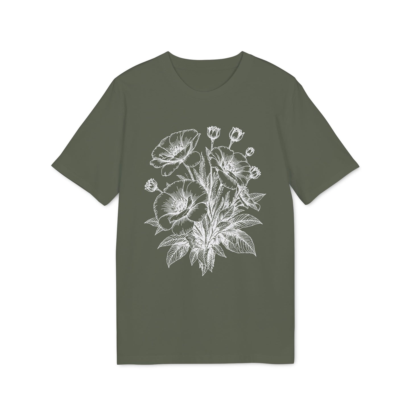 Mohnblumen T-Shirt Damen Bio Baumwolle nachhaltig