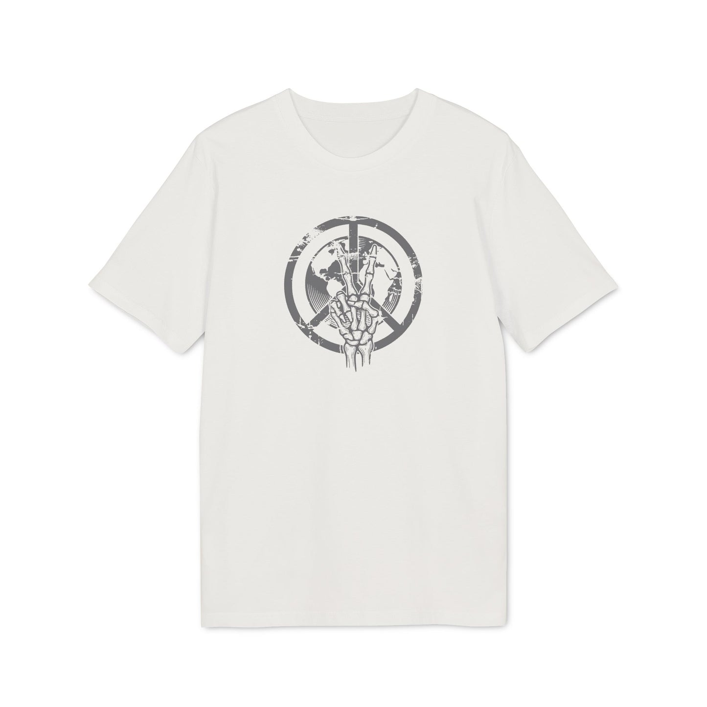 Skeletthand-Friedens-Shirt Herren Bio-Baumwolle