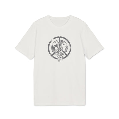 Skeletthand-Friedens-Shirt Herren Bio-Baumwolle