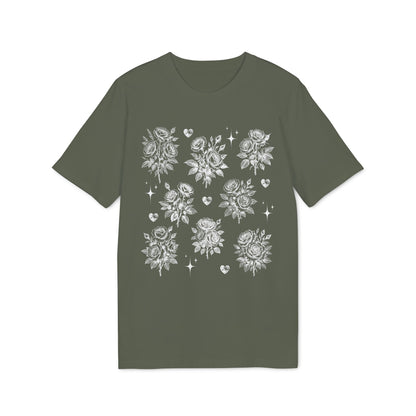 Vintage Rosen T-Shirt aus Bio Baumwolle