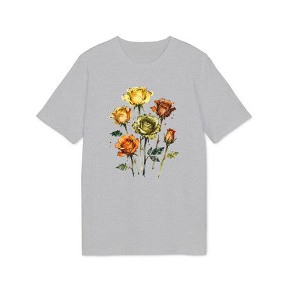 Rosen Aquarell T-Shirt Damen Bio Baumwolle