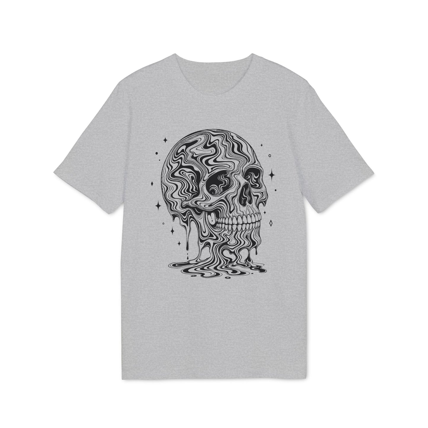 Psychedelischer Totenkopf - T-Shirt für Herren