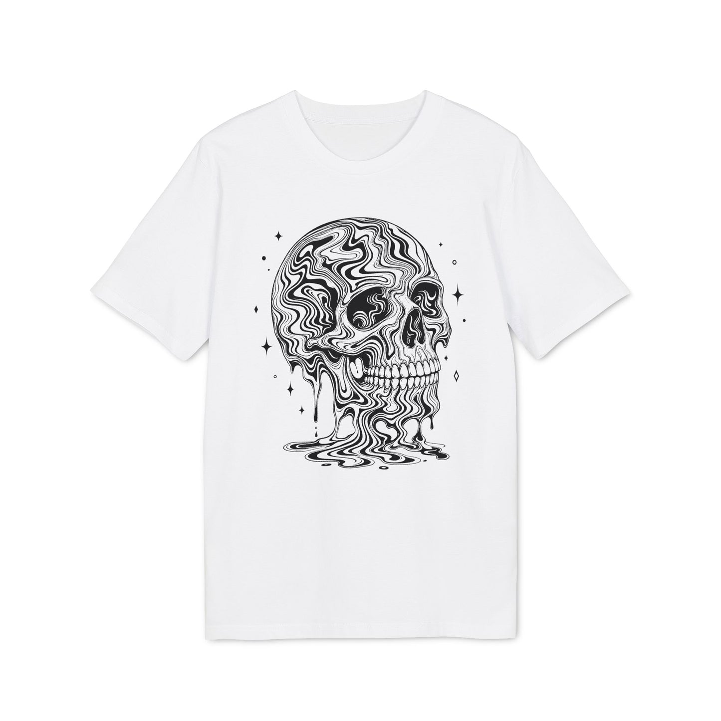 Psychedelischer Totenkopf - T-Shirt für Herren