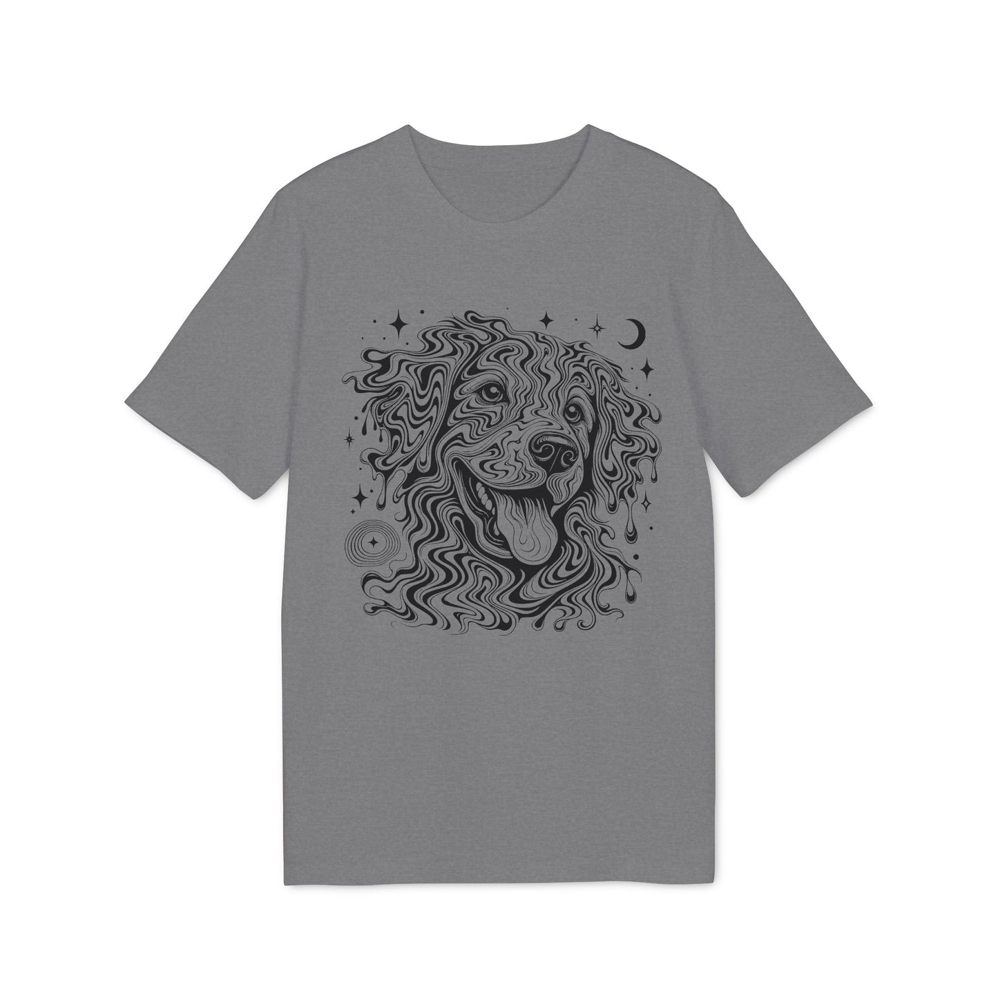 Psychedelischer Hund - T-Shirt aus 100% Baumwolle für Damen und Herren