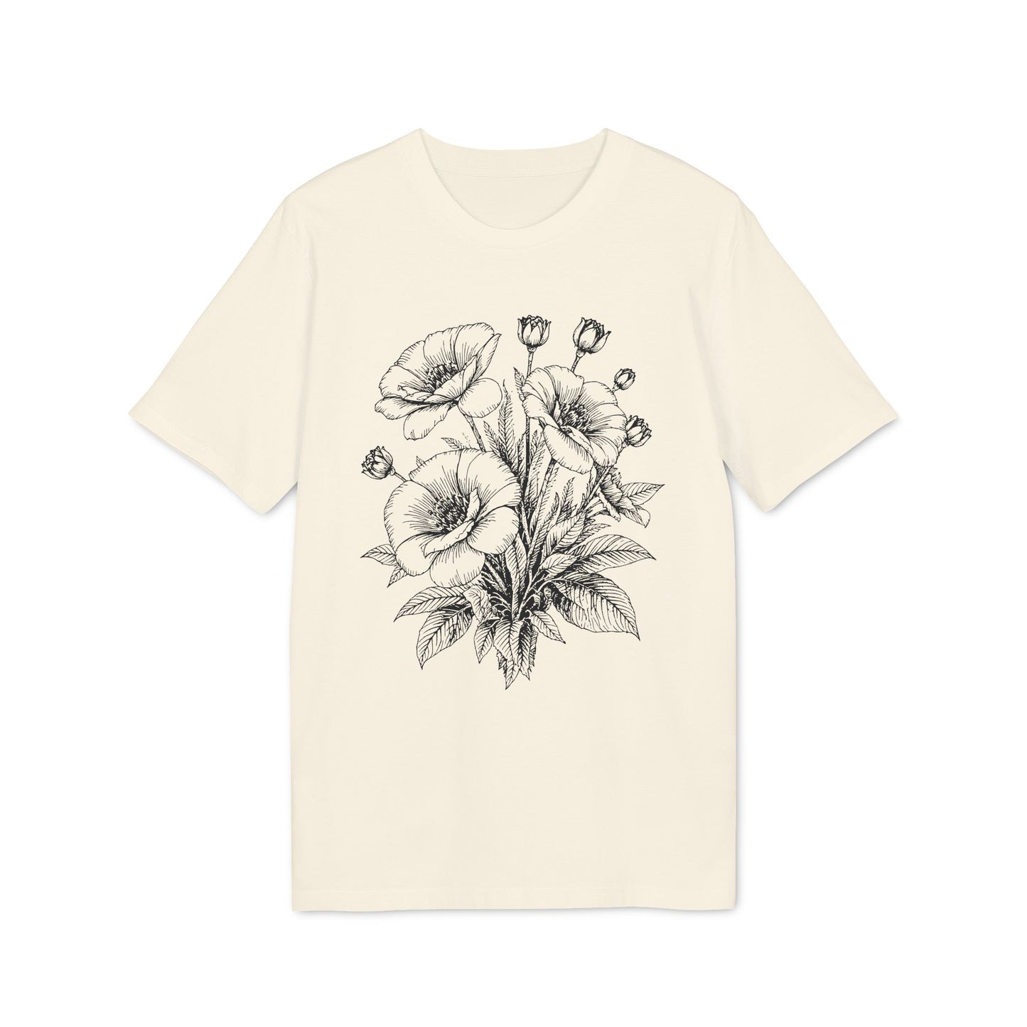 Mohnblumen T-Shirt Damen Bio Baumwolle nachhaltig