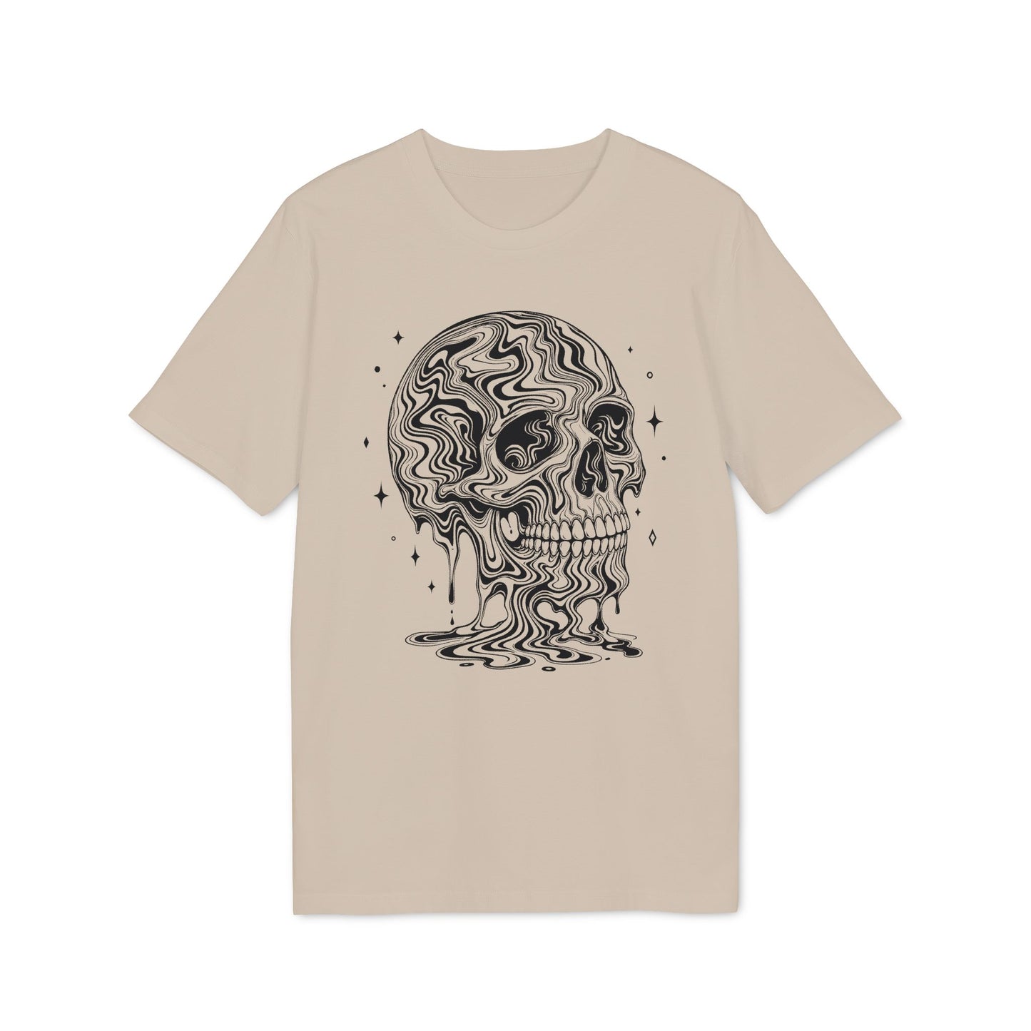 Psychedelischer Totenkopf - T-Shirt für Herren