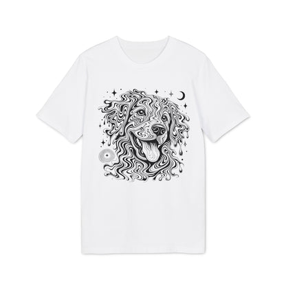 Psychedelischer Hund - T-Shirt aus 100% Baumwolle für Damen und Herren