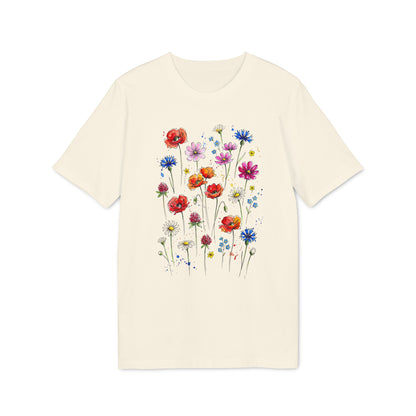 Blumen T-Shirt Damen aus Bio-Baumwolle