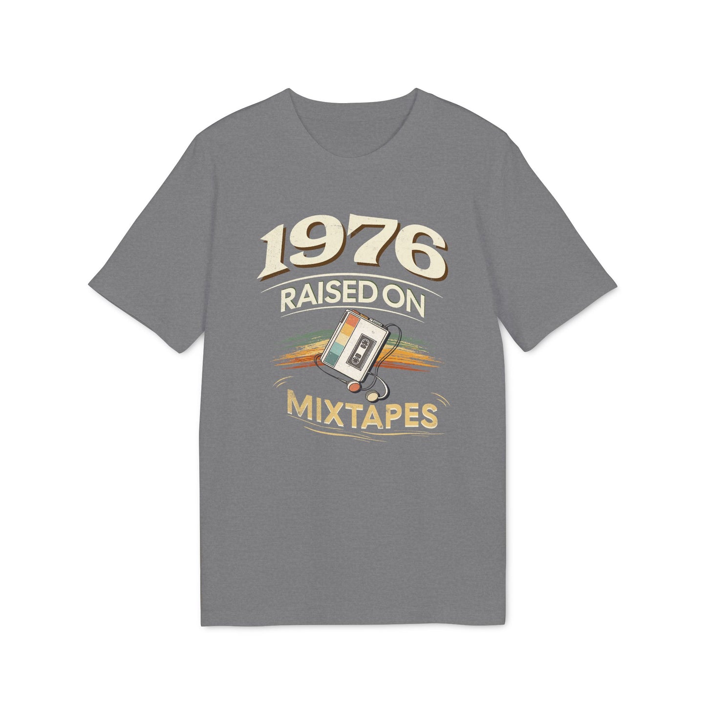 Retro T-Shirt 1976, RAISED ON MIXTAPES