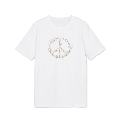 Hippie Friedenszeichen T-Shirt Damen, Bio-Baumwolle