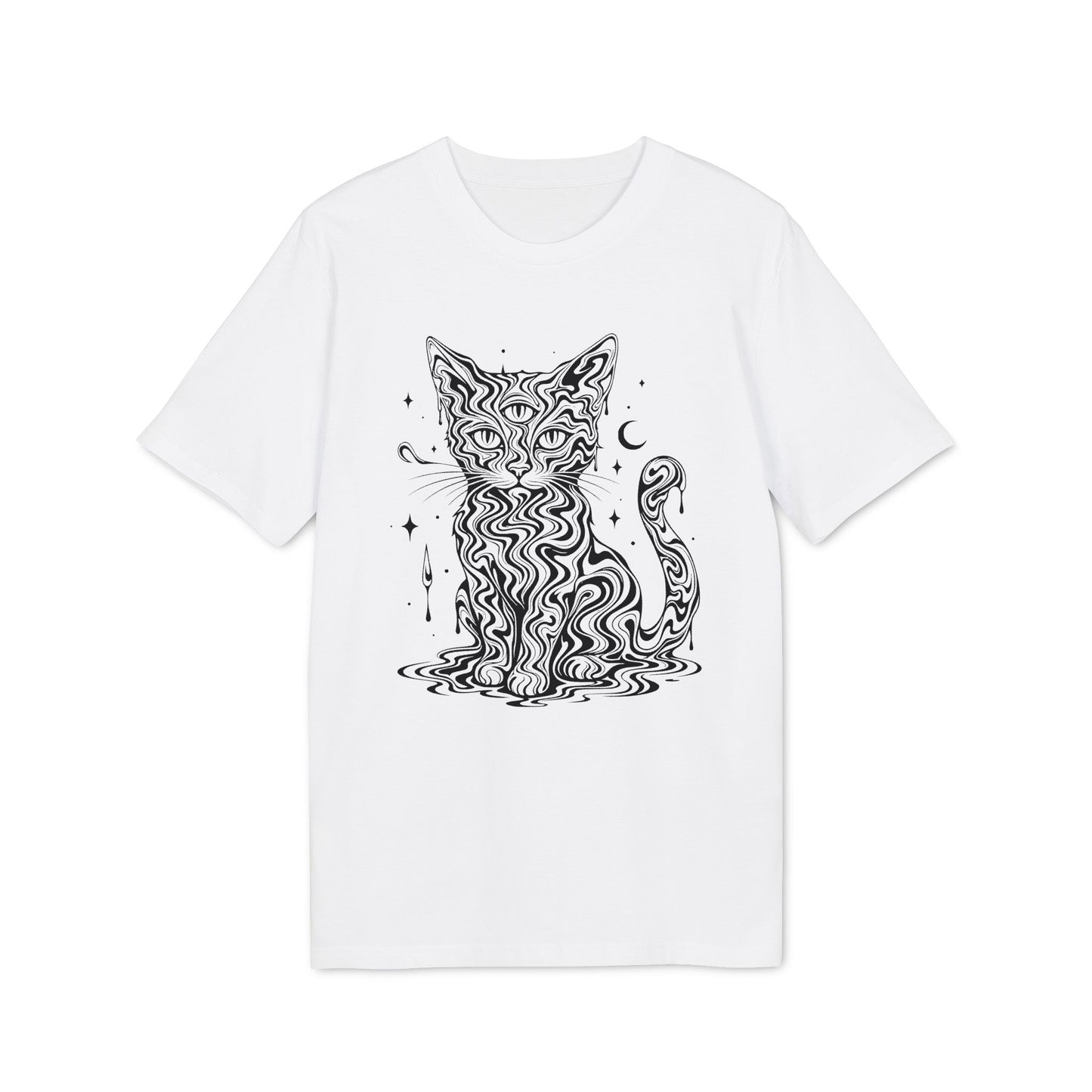 Mystische Katze - T-Shirt aus 100% Baumwolle