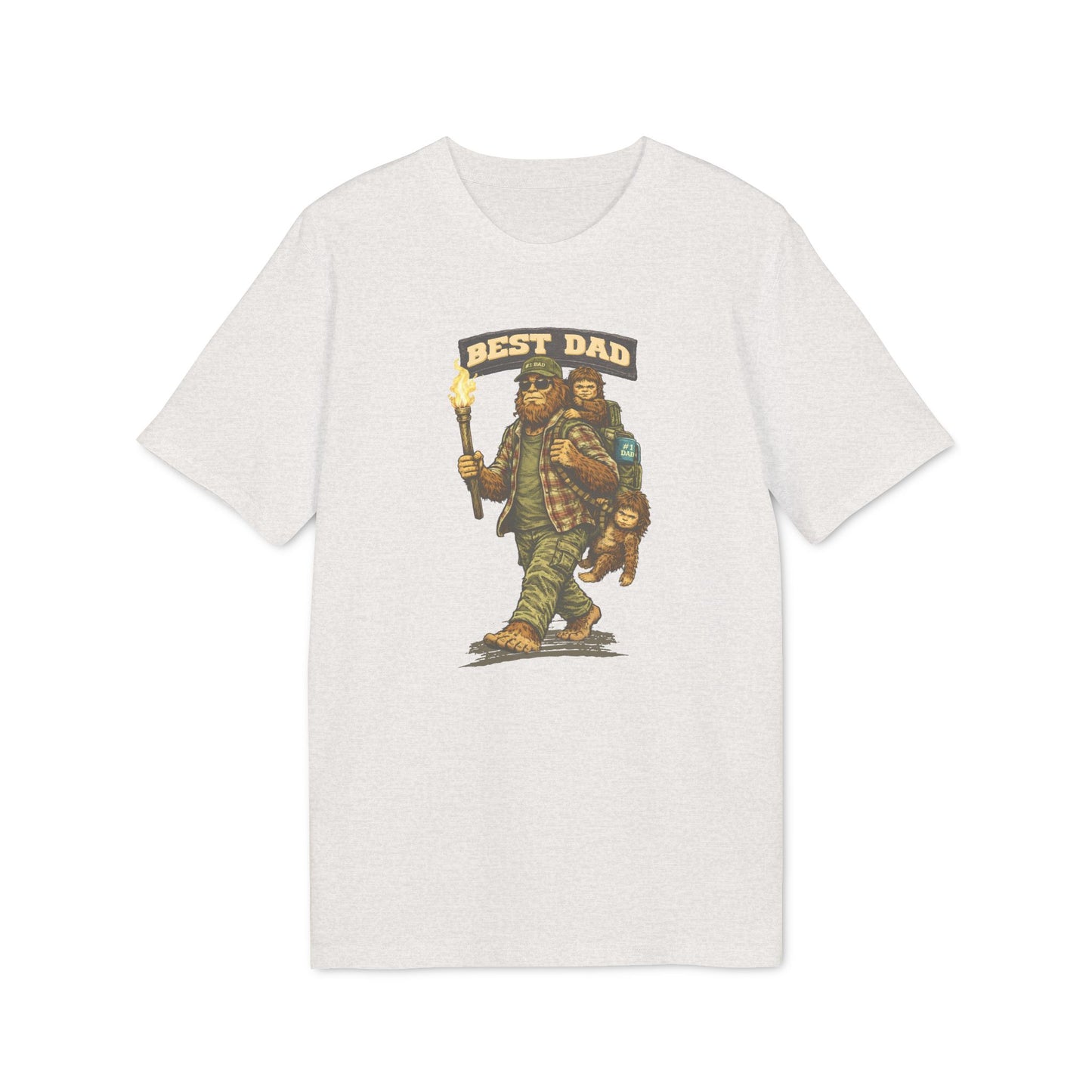Best Dad - T-Shirt für Herren mit Bigfoot-Motiv