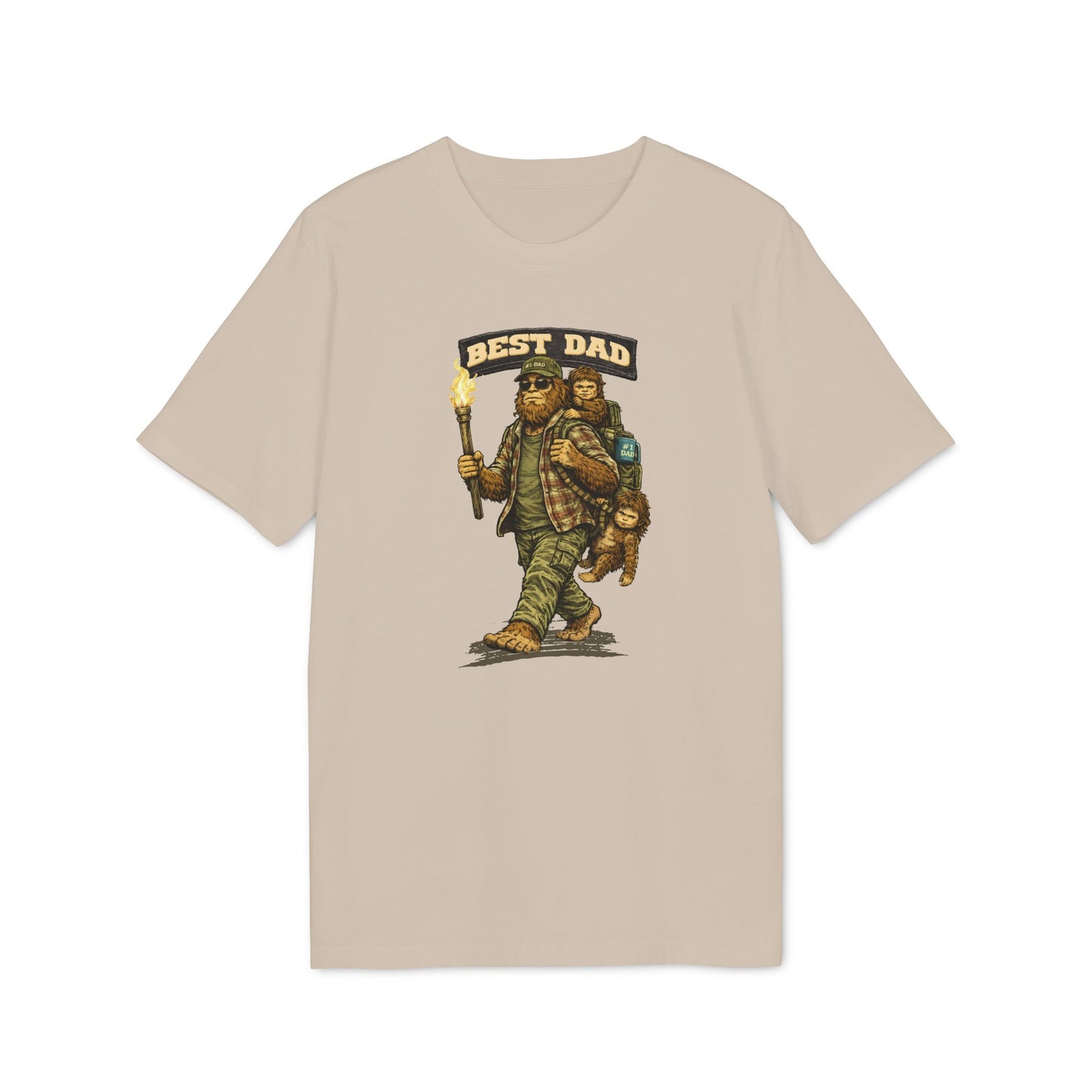 Best Dad - T-Shirt für Herren mit Bigfoot-Motiv