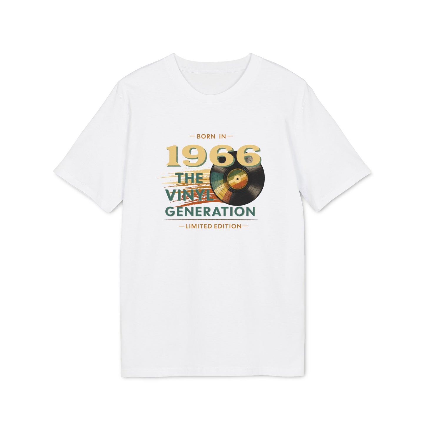 1966 - Vinyl Generation, Retro T-Shirt Herren 60. Geburtstag