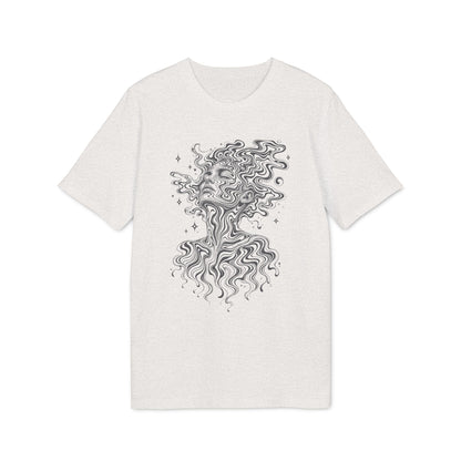 Psychedelisches Damen T-Shirt mit Frauenporträt