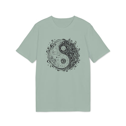 T-Shirt mit Yin-Yang-Symbol in psychedelischem Stil für Damen und Herren