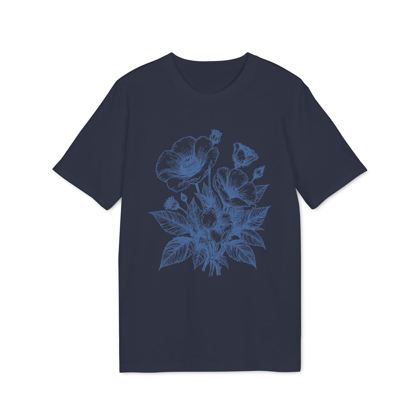 Retro Mohnblumen T-Shirt Damen Bio Baumwolle