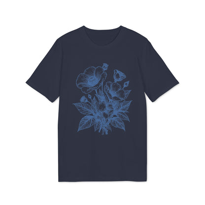 Retro Mohnblumen T-Shirt Damen Bio Baumwolle