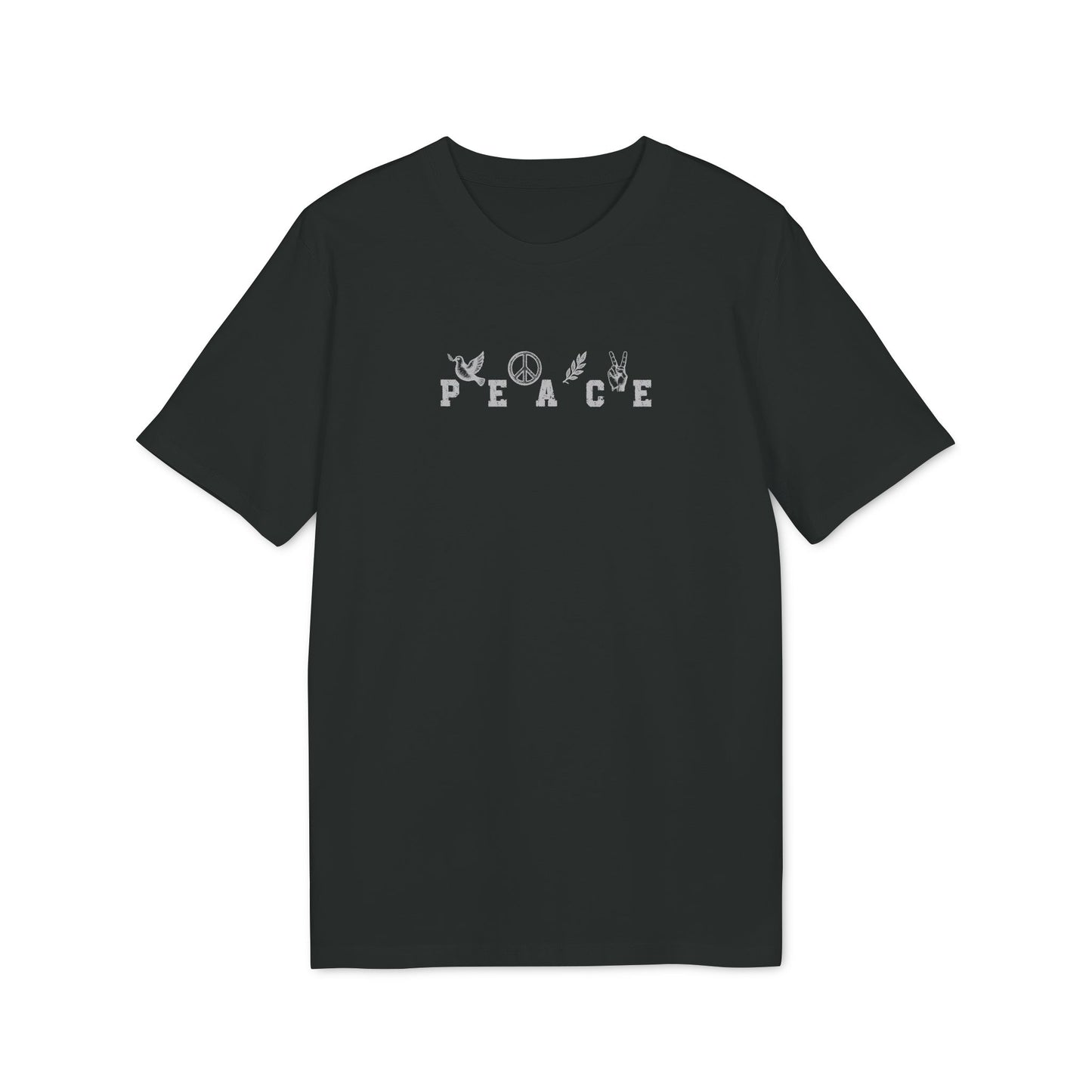 Peace Shirt mit Symbolen, Bio-Baumwolle