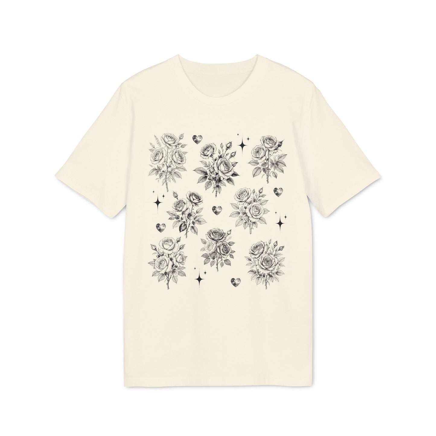 Vintage Rosen T-Shirt aus Bio Baumwolle