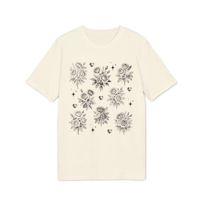 Vintage Rosen T-Shirt aus Bio Baumwolle