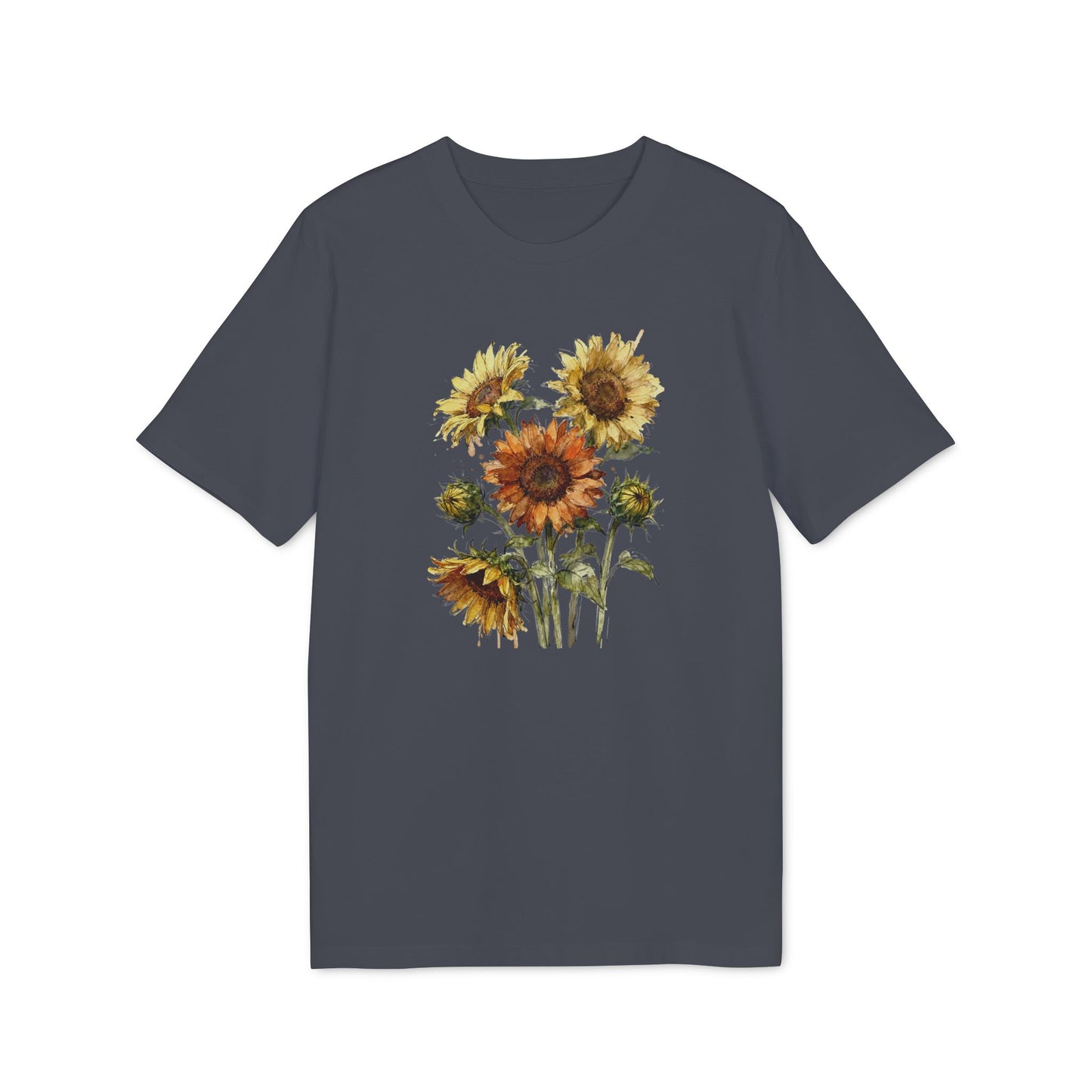 Sonnenblumen T-Shirt Damen Bio Baumwolle