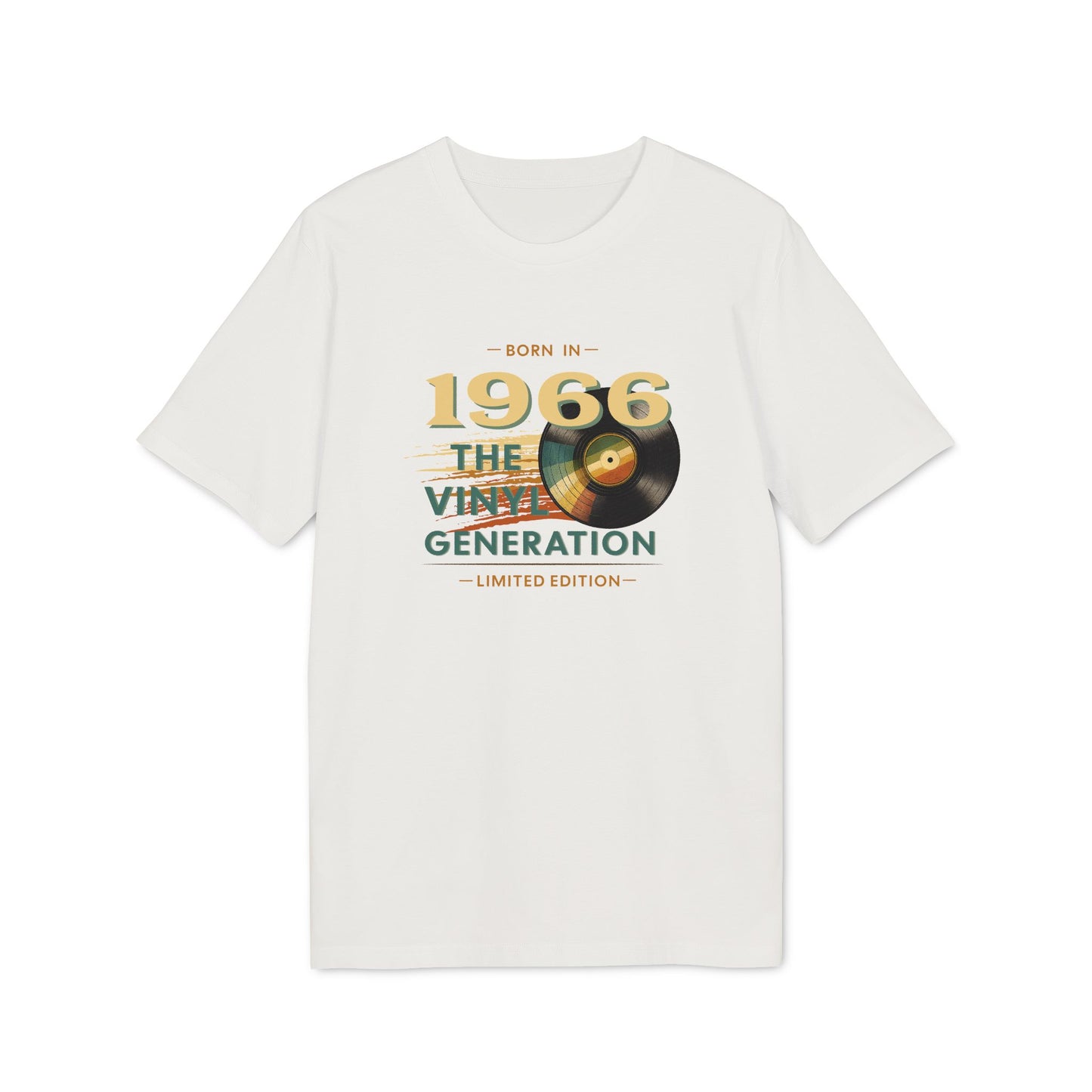 1966 - Vinyl Generation, Retro T-Shirt Herren 60. Geburtstag