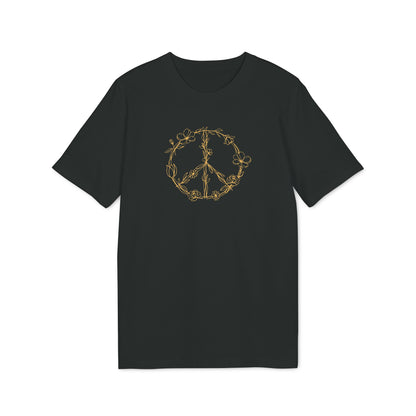 Hippie Friedenszeichen T-Shirt Damen, Bio-Baumwolle