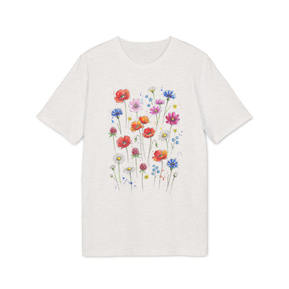 Blumen T-Shirt Damen aus Bio-Baumwolle