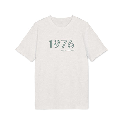 1976 Born Vintage Shirt Damen & Herren, Bio-Baumwolle