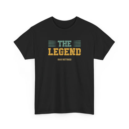 THE LEGEND HAS RETIRED T-Shirt, Abschiedsgeschenk Kollege, Retro Geschenk Ruhestand Mann, humorvolles Rentner Shirt
