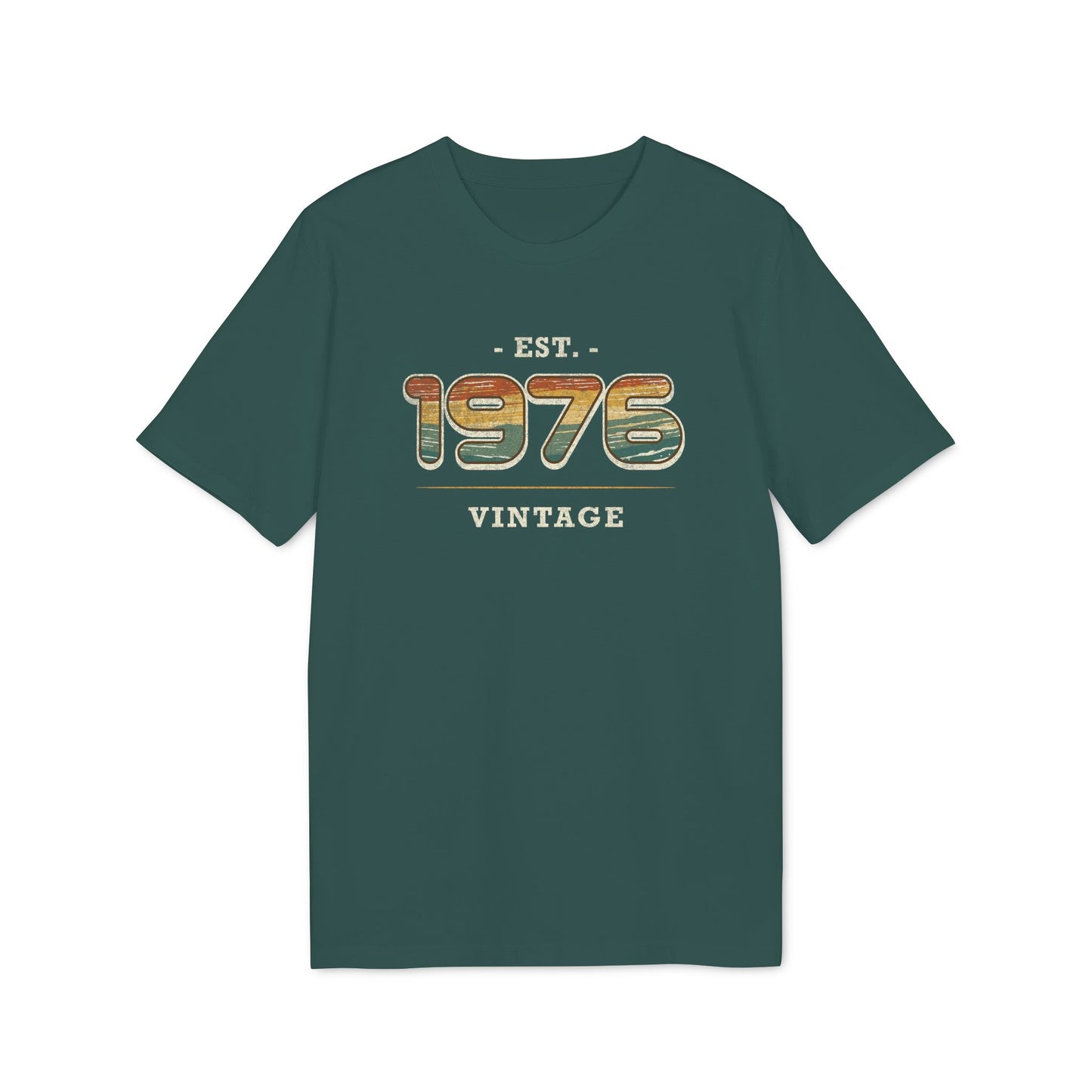 Vintage 1976 Geburtstag Shirt Herren Bio-Baumwolle