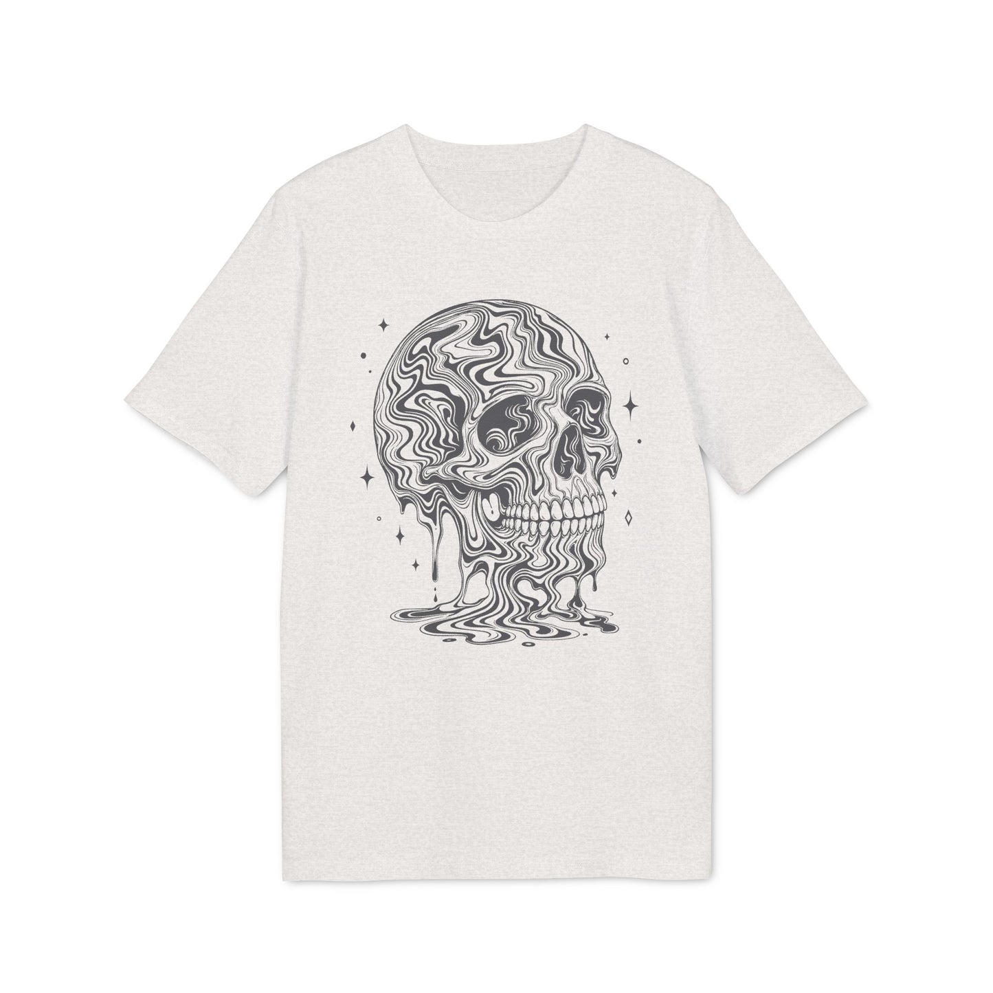 Psychedelischer Totenkopf - T-Shirt für Herren