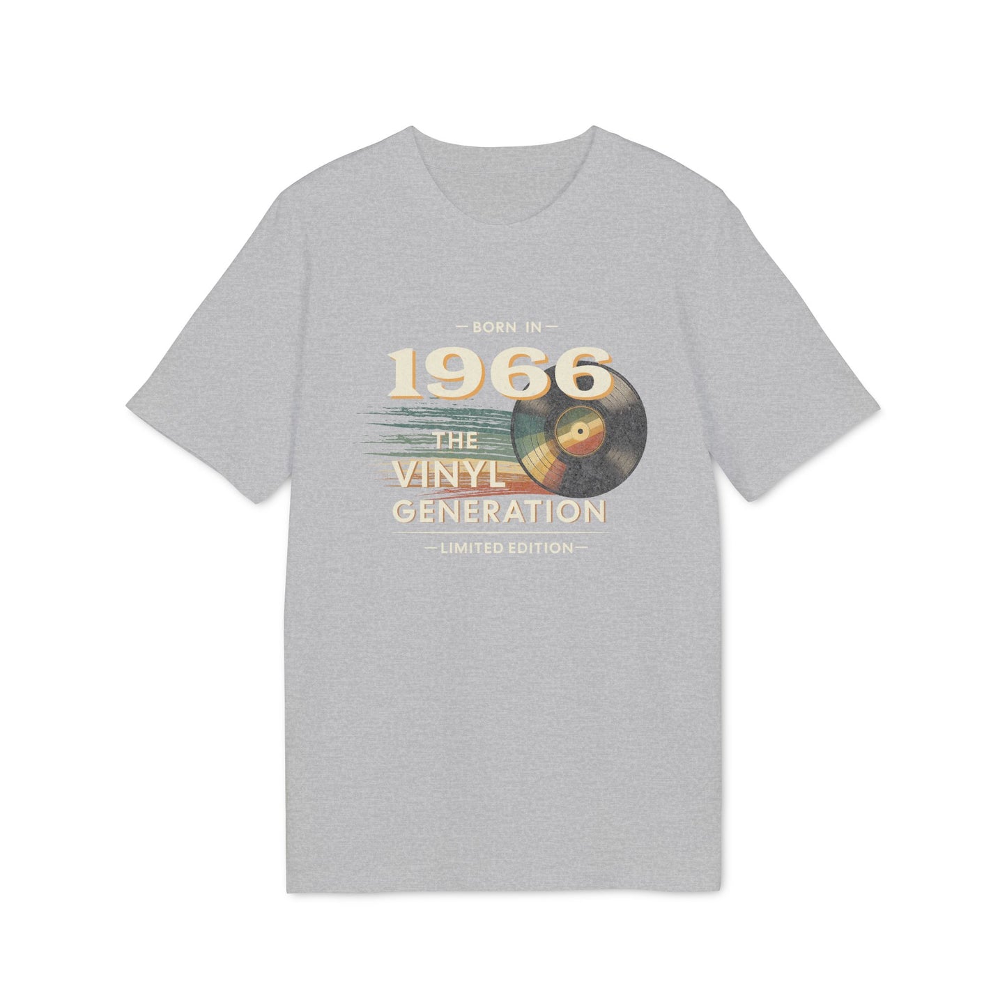 1966 - Vinyl Generation, Retro T-Shirt Herren 60. Geburtstag