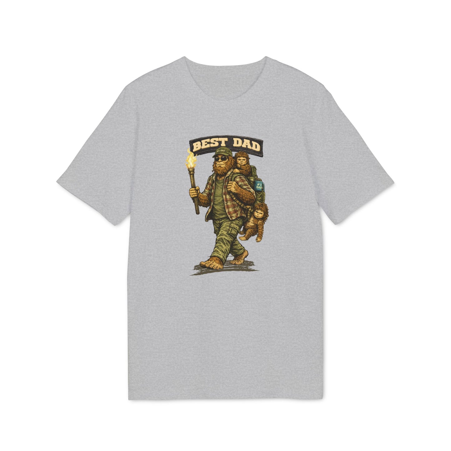 Best Dad - T-Shirt für Herren mit Bigfoot-Motiv