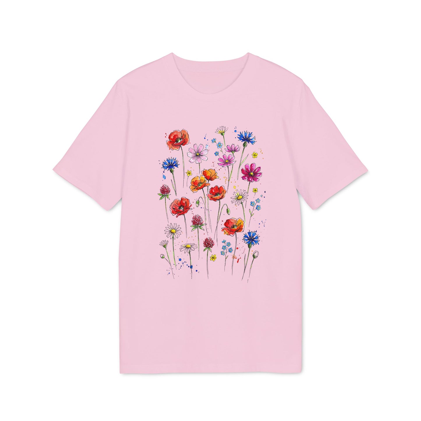 Blumen T-Shirt Damen aus Bio-Baumwolle