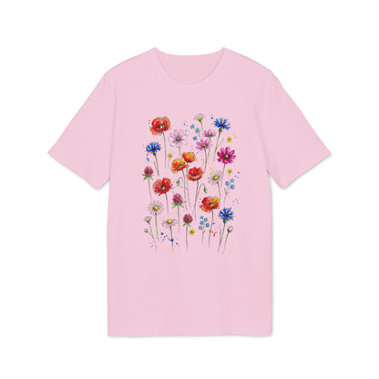Blumen T-Shirt Damen aus Bio-Baumwolle