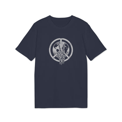 Skeletthand-Friedens-Shirt Herren Bio-Baumwolle