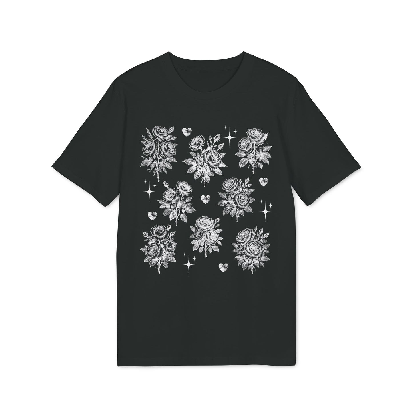 Vintage Rosen T-Shirt aus Bio Baumwolle